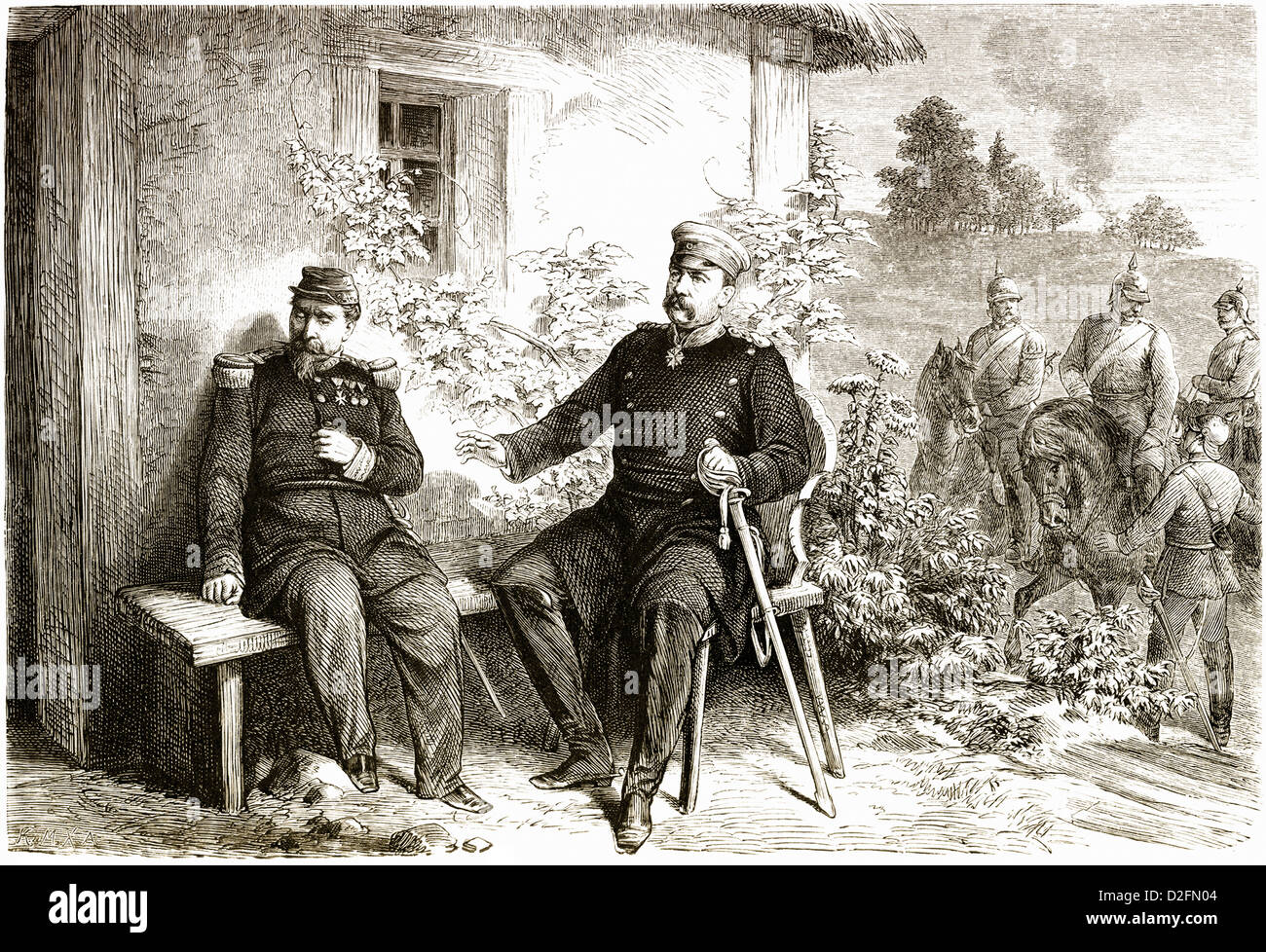 Mit napoleon iii und otto von bismarck Fotos und Bildmaterial in