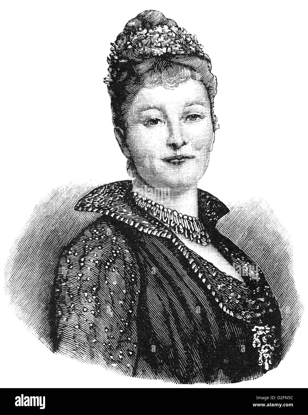 Prinzessin Augusta Victoria von Schleswig-Holstein, 1858-1921, Ehefrau von Wilhelm II Wilhelm II, deutsche Kaiserin und Königin von Preußen Stockfoto