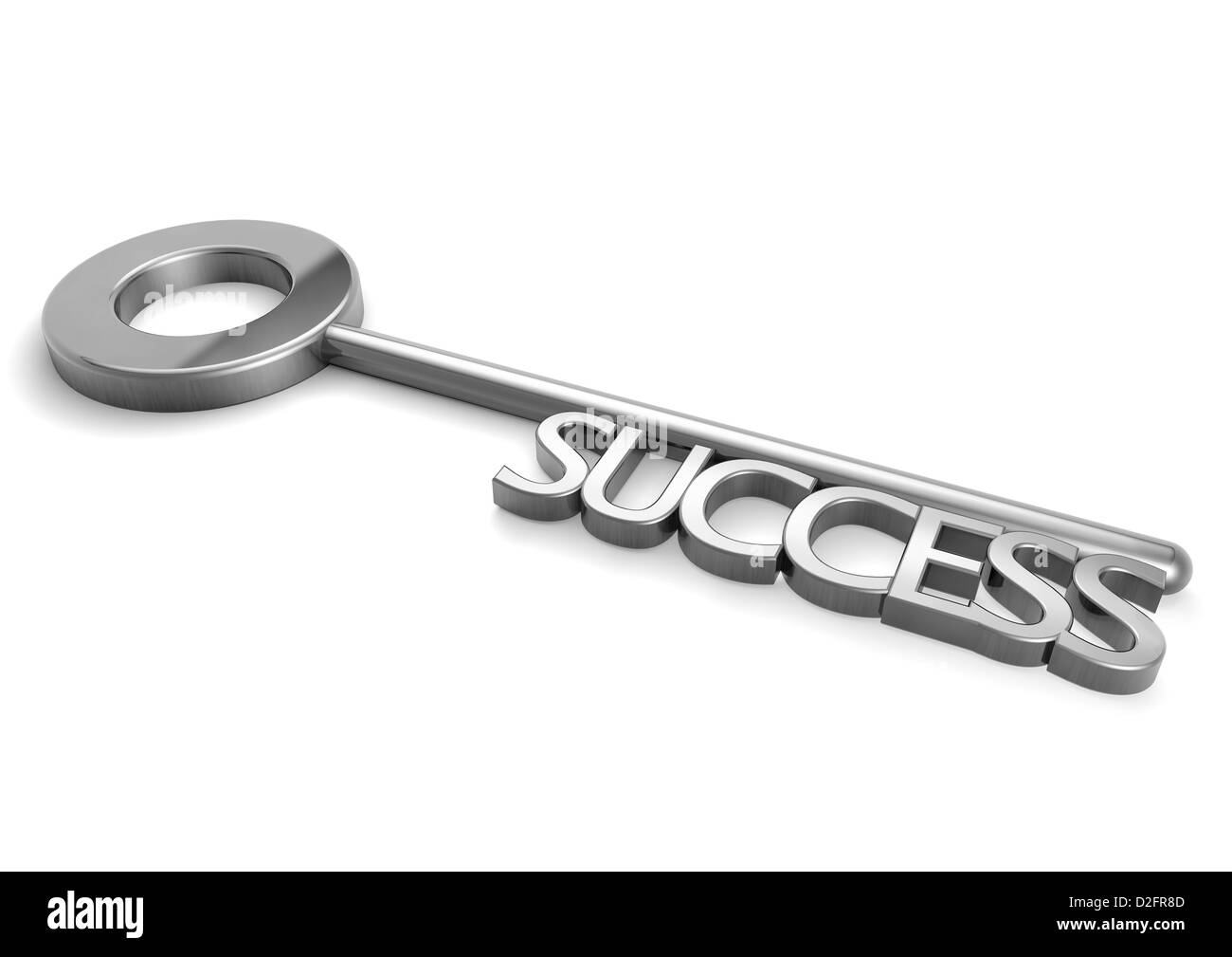 Erfolg - silberne Schlüssel mit dem Wort Erfolg - Konzept Bild Stockfoto