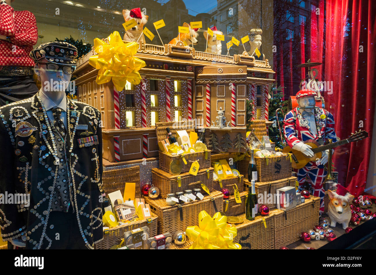 Selfridges, London, UK - Weihnachts-Fenster anzeigen Stockfoto