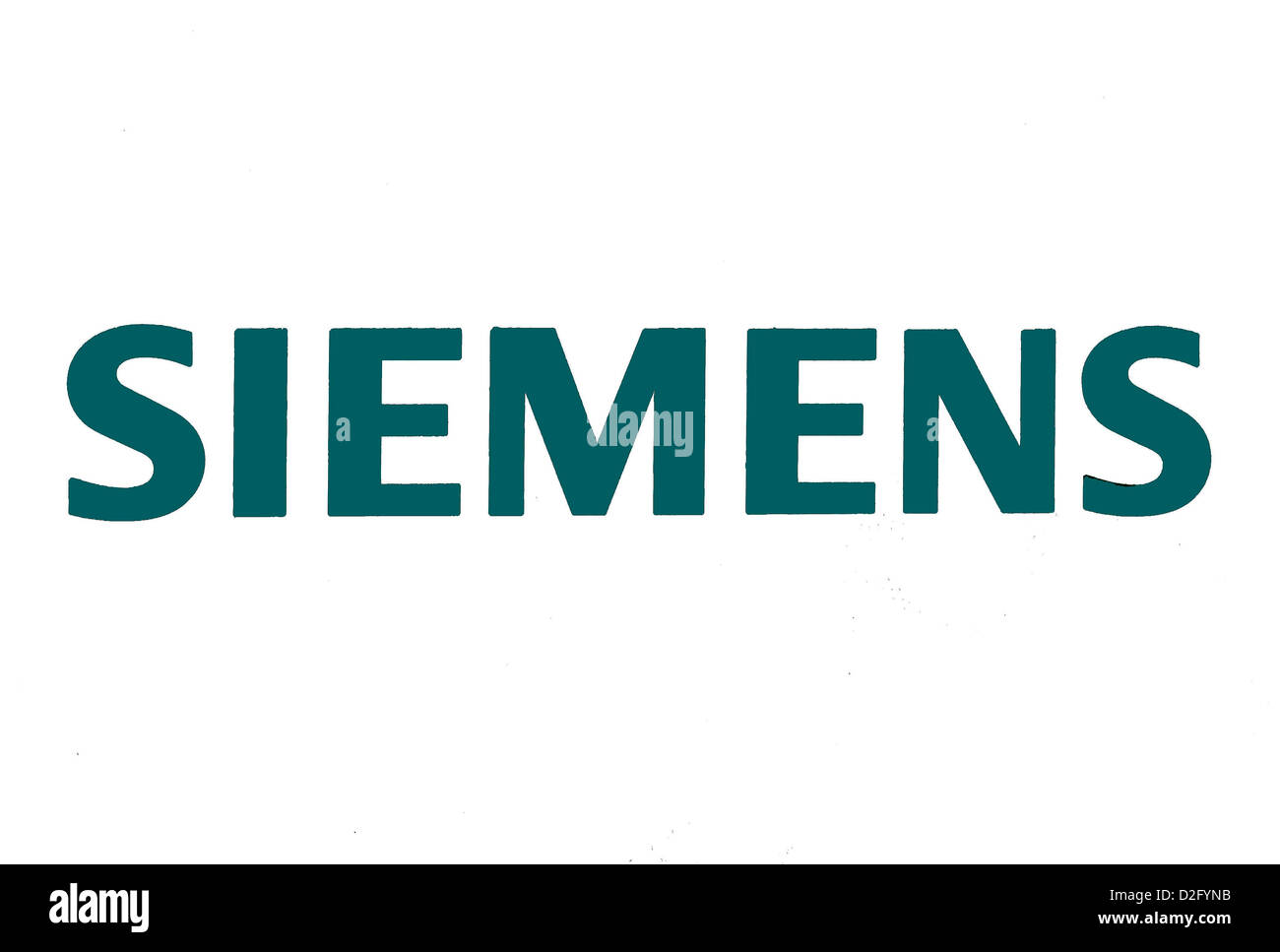 Logo der deutschen Elektronik Riese Siemens mit in Berlin und München Hauptsitz. Stockfoto