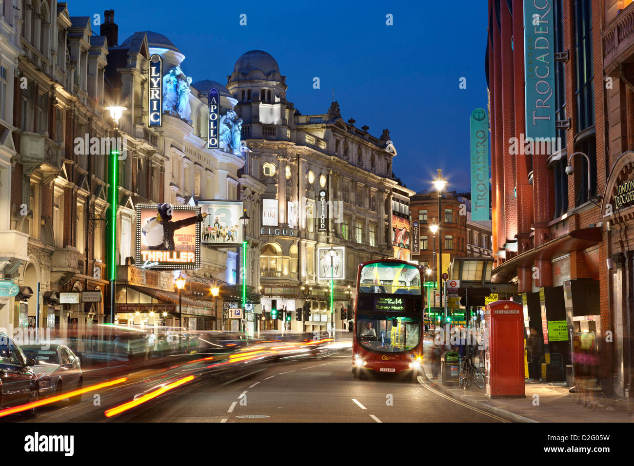 Shaftesbury Avenue Theater Stockfotografie Alamy
