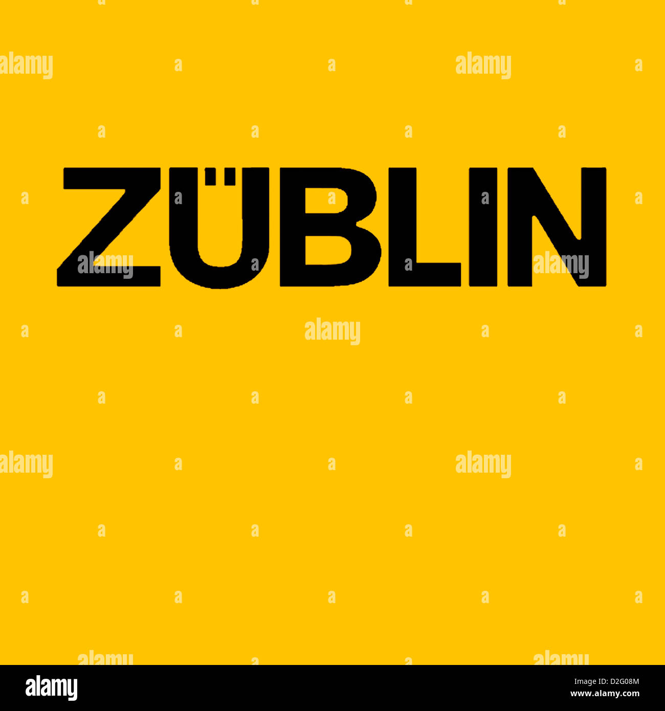 Logo der deutschen Baufirma Zueblin mit Sitz in Stuttgart. Stockfoto