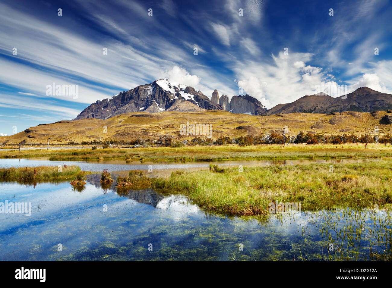 Torres del Paine Nationalpark, Patagonien, Chile Stockfoto