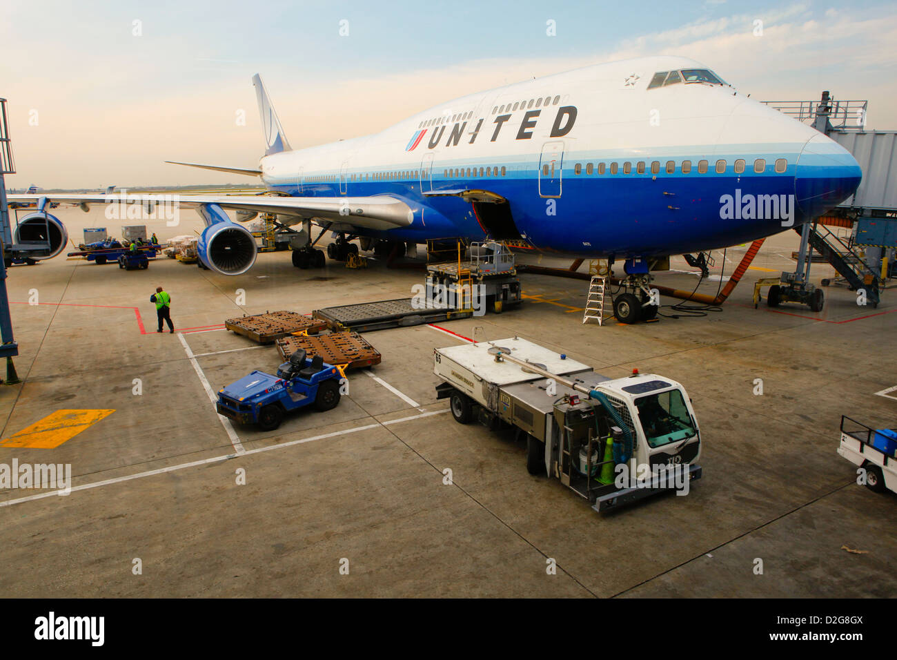 Boeing Boeing 777 Chicago O' Hare International Airport Stockfoto