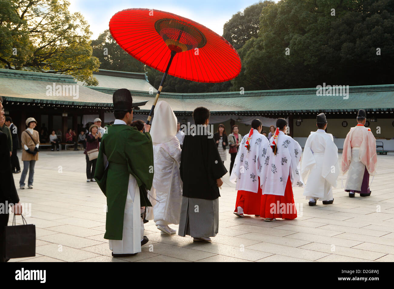 Traditionelle japanische Shinto Hochzeit Stockfoto