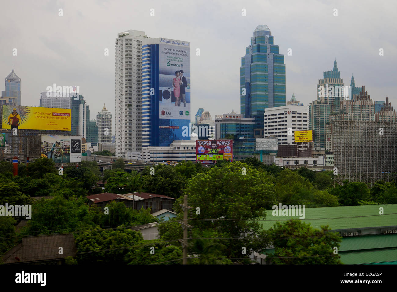 Die Skyline in Bangkok, Thailand Stockfoto