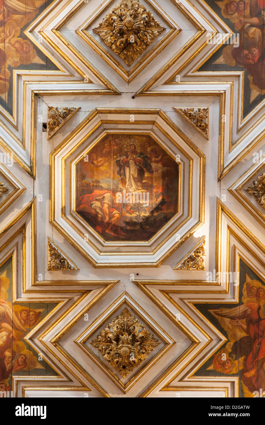 Detail eines Gemäldes in das Innere der Kirche São Francisco in Salvador Stockfoto