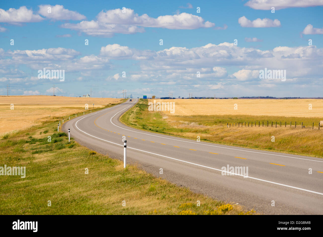 Straße in Alberta, Kanada Stockfoto