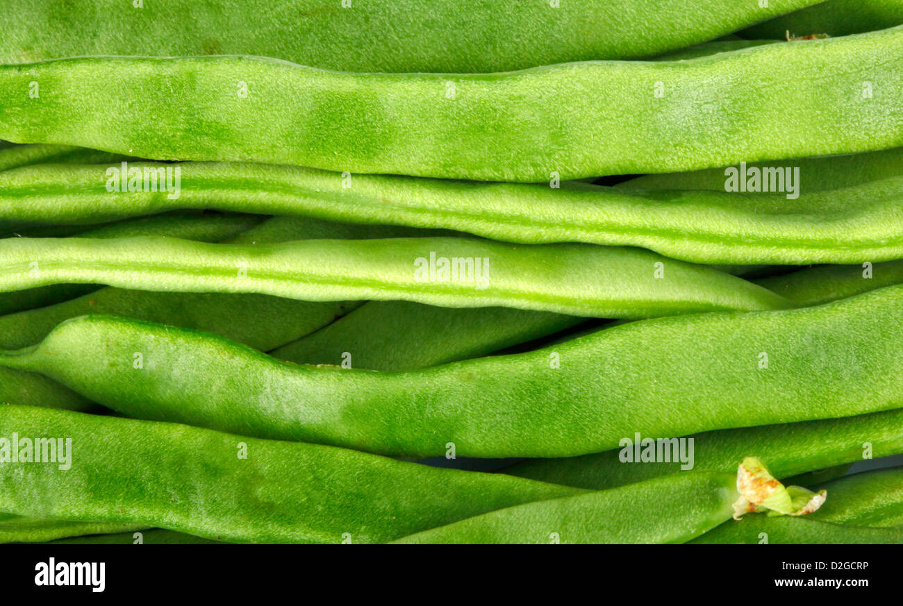 Gemüse - Bohnen - Taccole Stockfoto