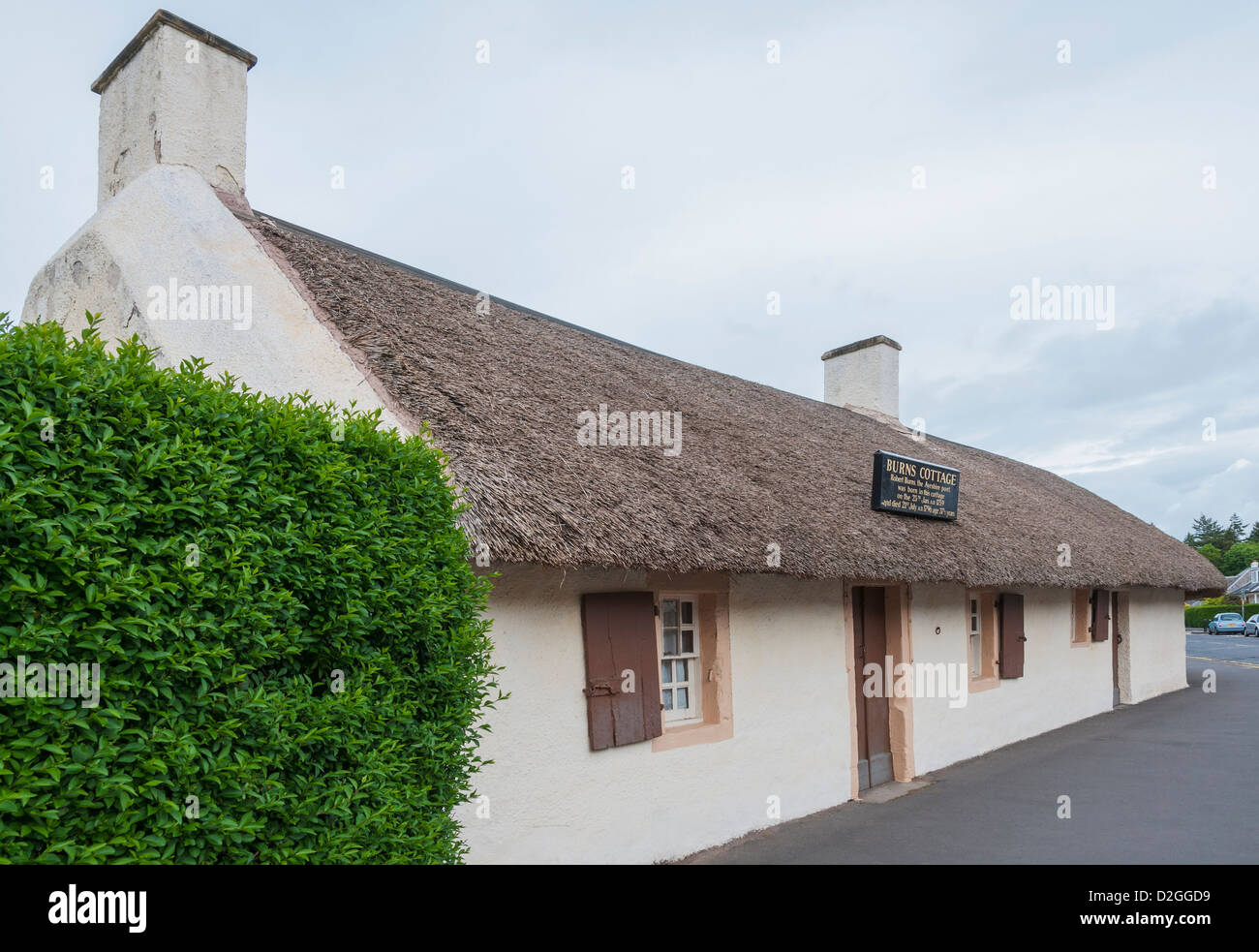 Schottland, South Ayrshire, Alloway, Burns Cottage, Geburtsort von Schottlands nationale Dichter Robert Burns (1759-96) Stockfoto