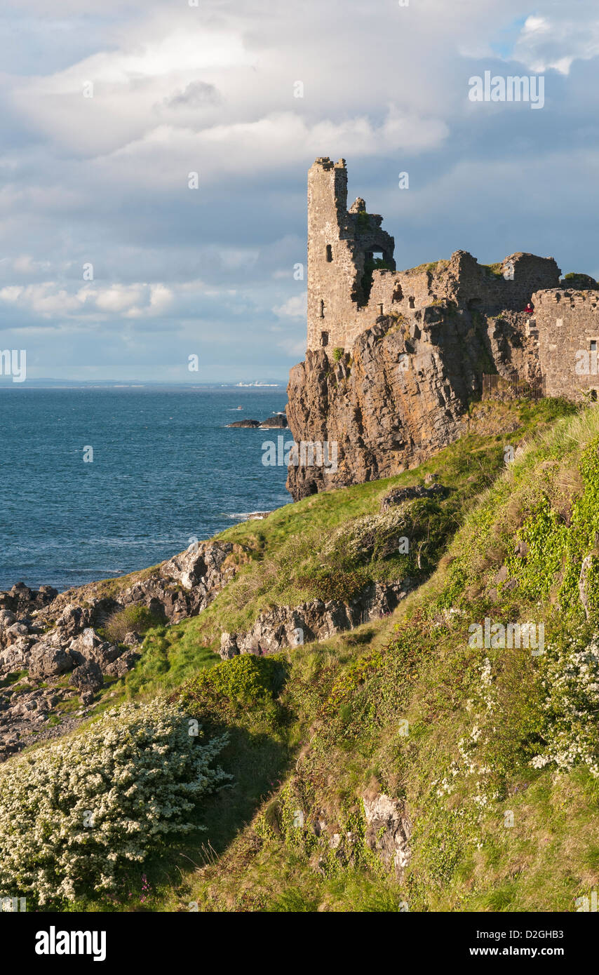South Ayrshire, Schottland Dunure Burg 13C Stockfoto