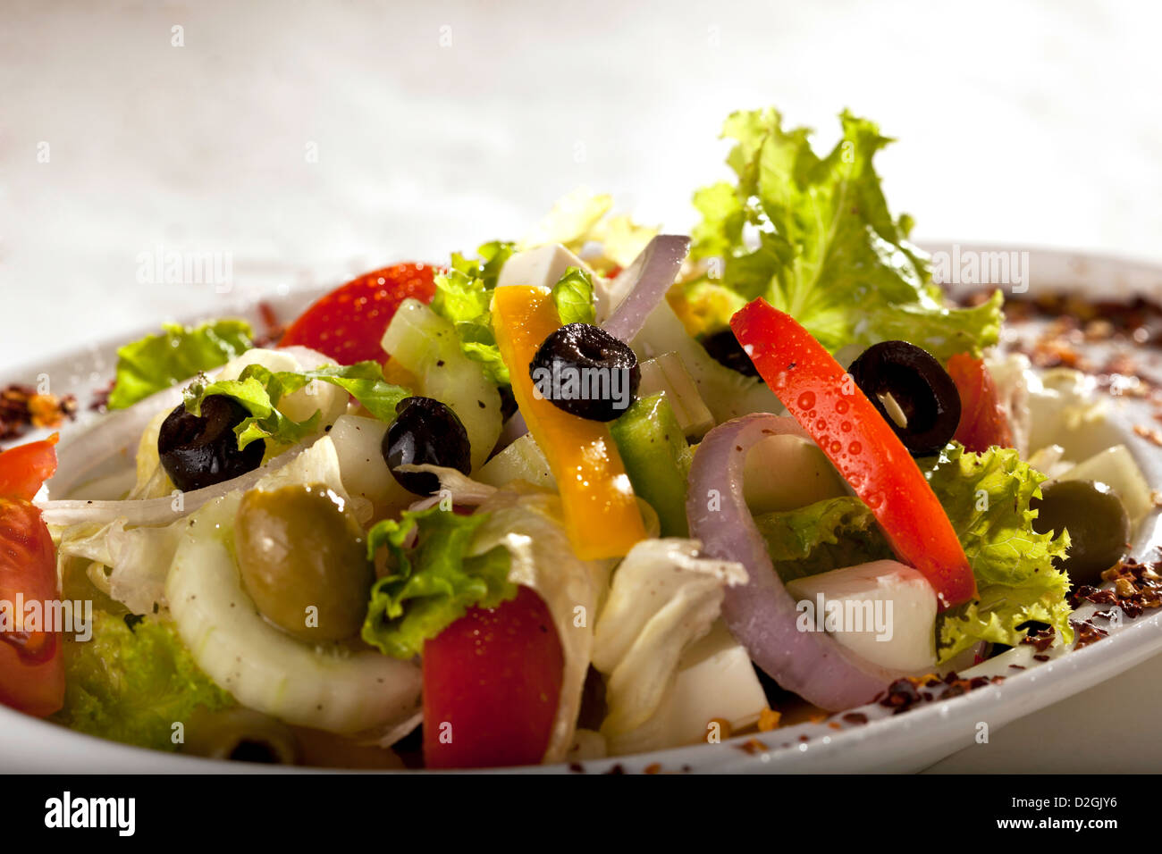 Frischer Salat. Stockfoto