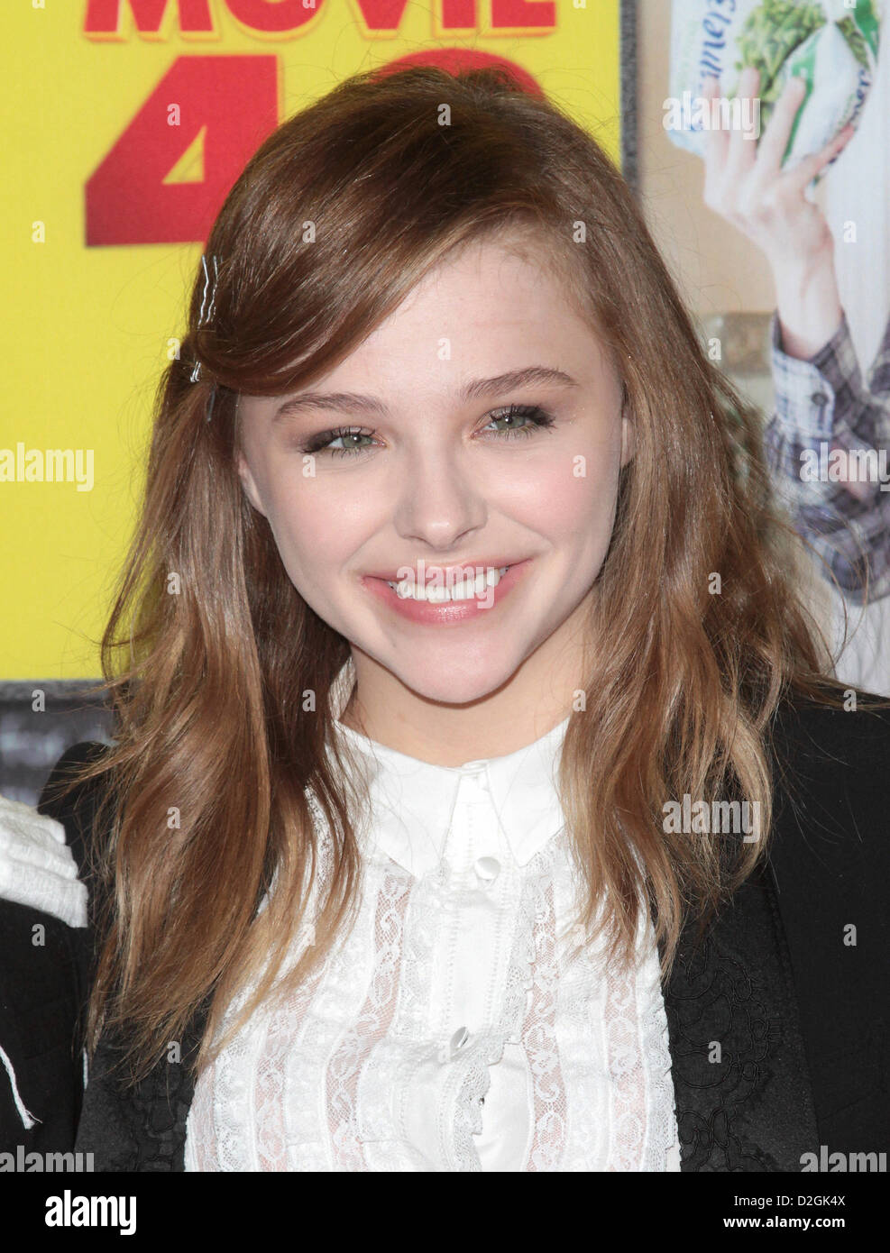 CHLOE GRACE MORETZ PREMIERE Film 43 LOS ANGELES Kalifornien USA 23. Januar 2013 Stockfoto