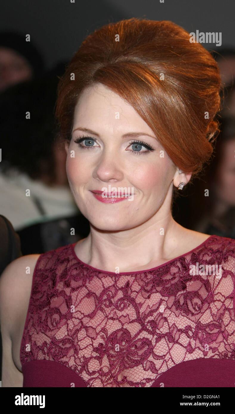 JENNIE MCALPINE NATIONAL Television AWARDS RED CARPET Ankünfte LONDON ENGLAND UK 23. Januar 2013 Stockfoto