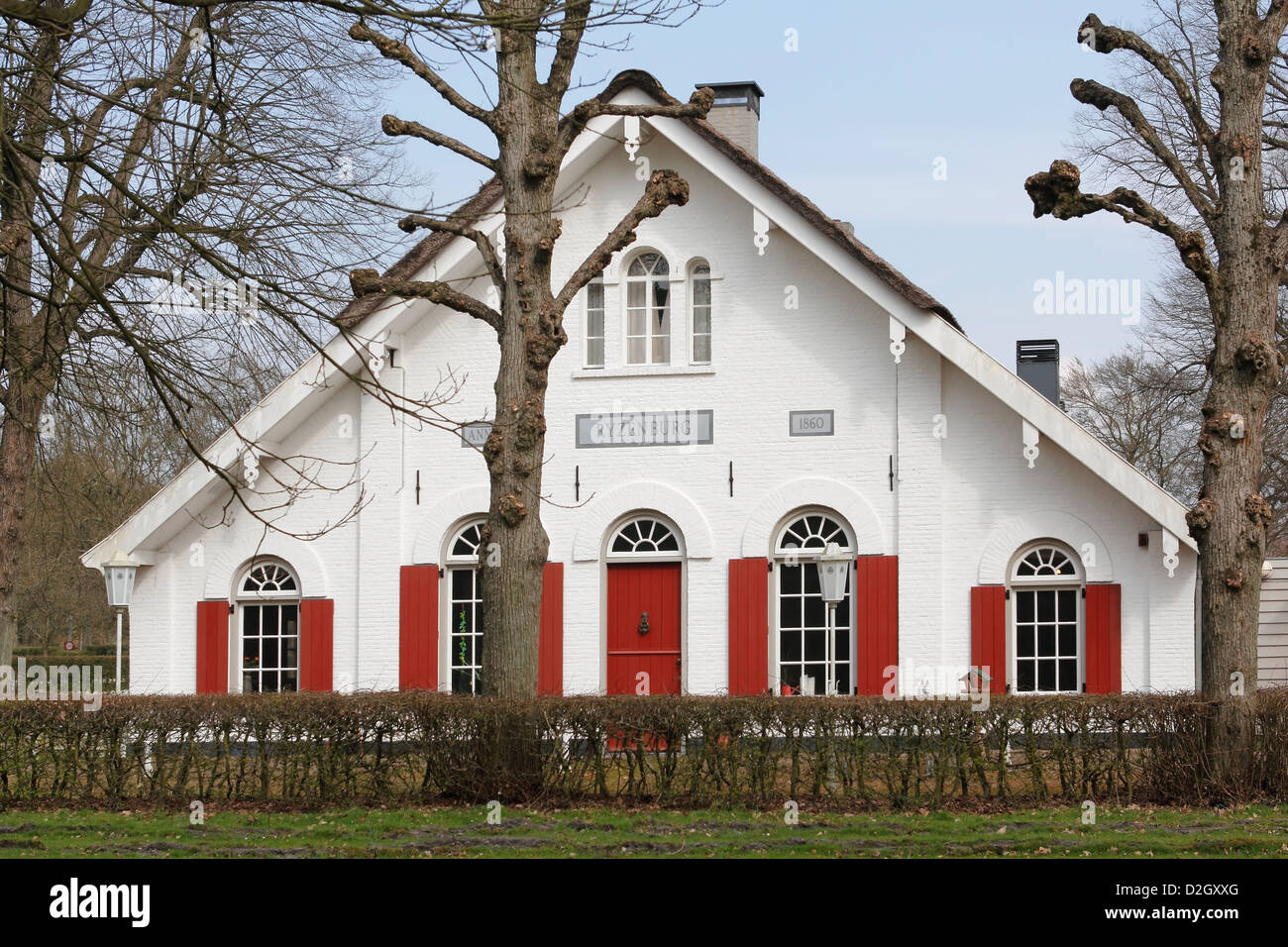 Ehemalige Restaurant im Nationalpark De Hoge Veluwe in Arnheim, Niederlande Stockfoto