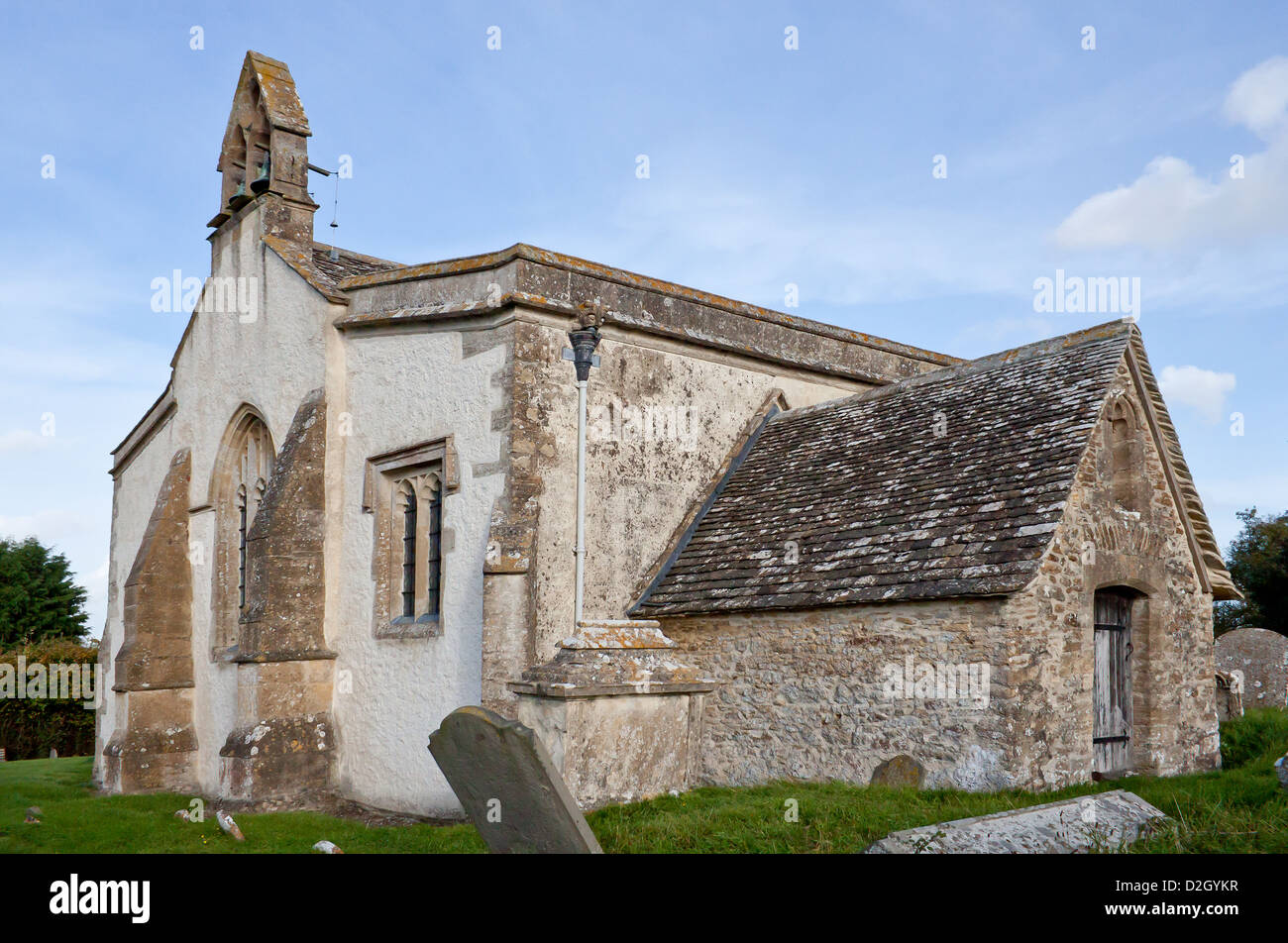 Johannes der Täufer Kirche Inglesham, in der Nähe von Lechlade Wiltshire Stockfoto