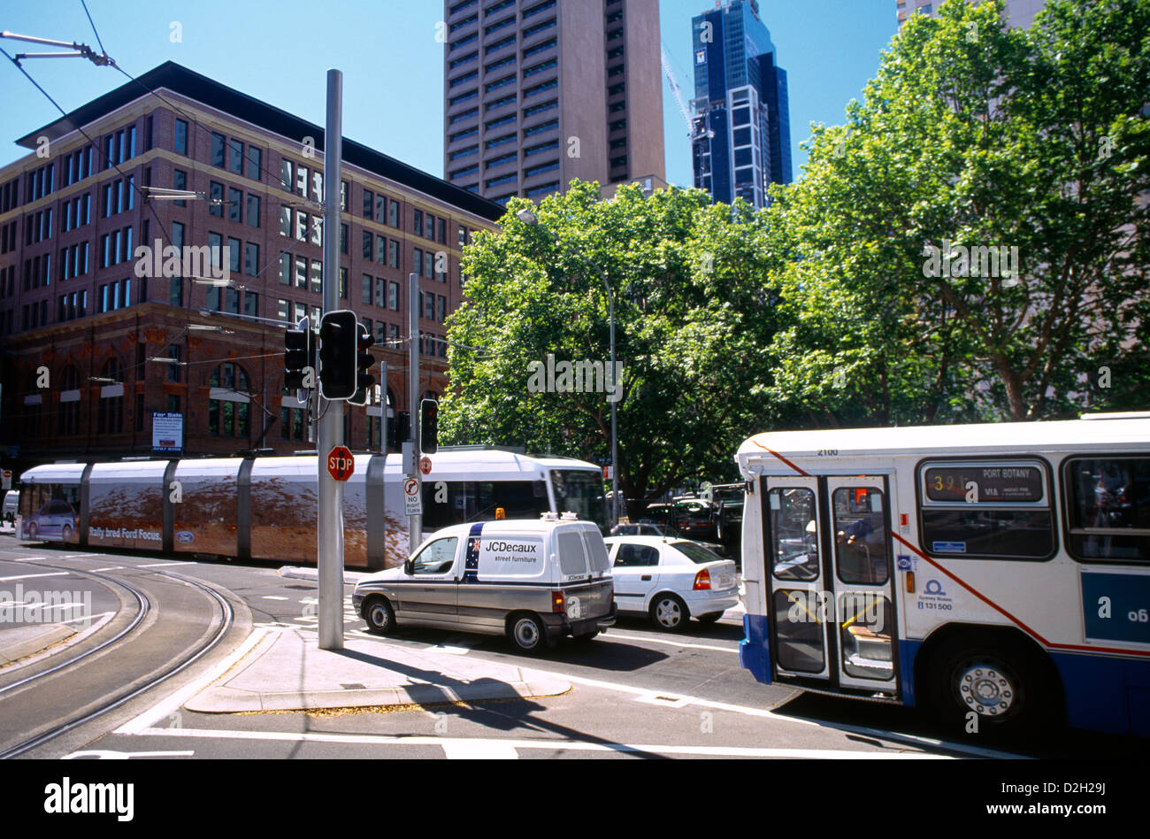 Sydney New South Wales Australien Verkehr In Stadt Stockfoto