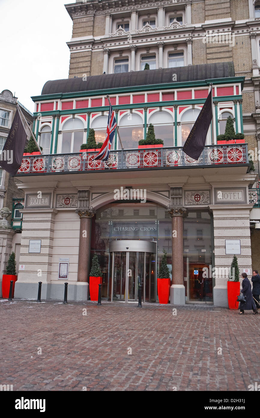 Charing Cross Hotel in Strand Stockfoto