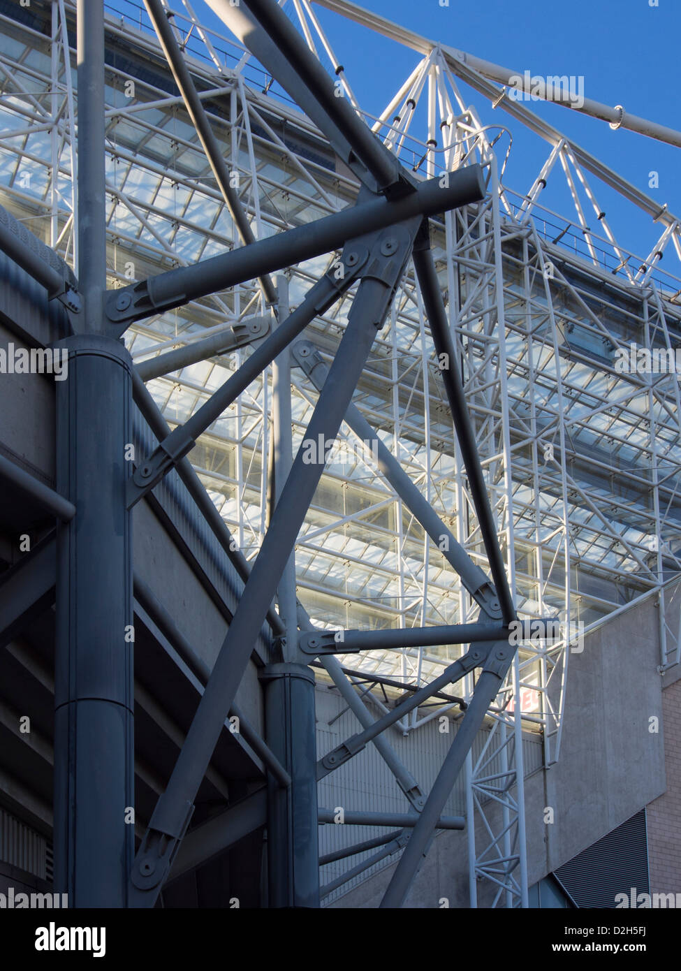 Boden Eintrag Gates in St James Park, dem Heimstadion des englischen Premier League Football Club, Newcastle United FC. Newcastle upon Tyne, England Stockfoto