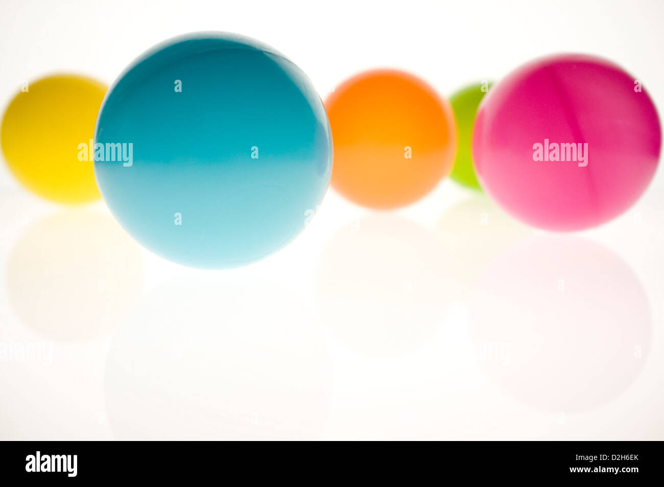 Bunte farbige Kugeln Stockfoto