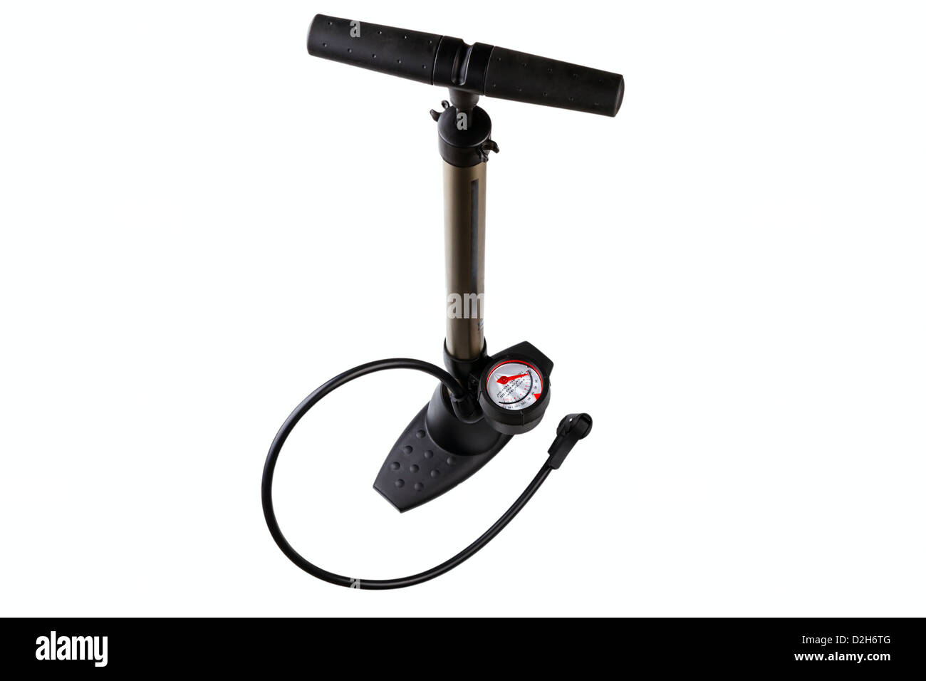 Luftpumpe isoliert auf weißem Hintergrund Stockfoto