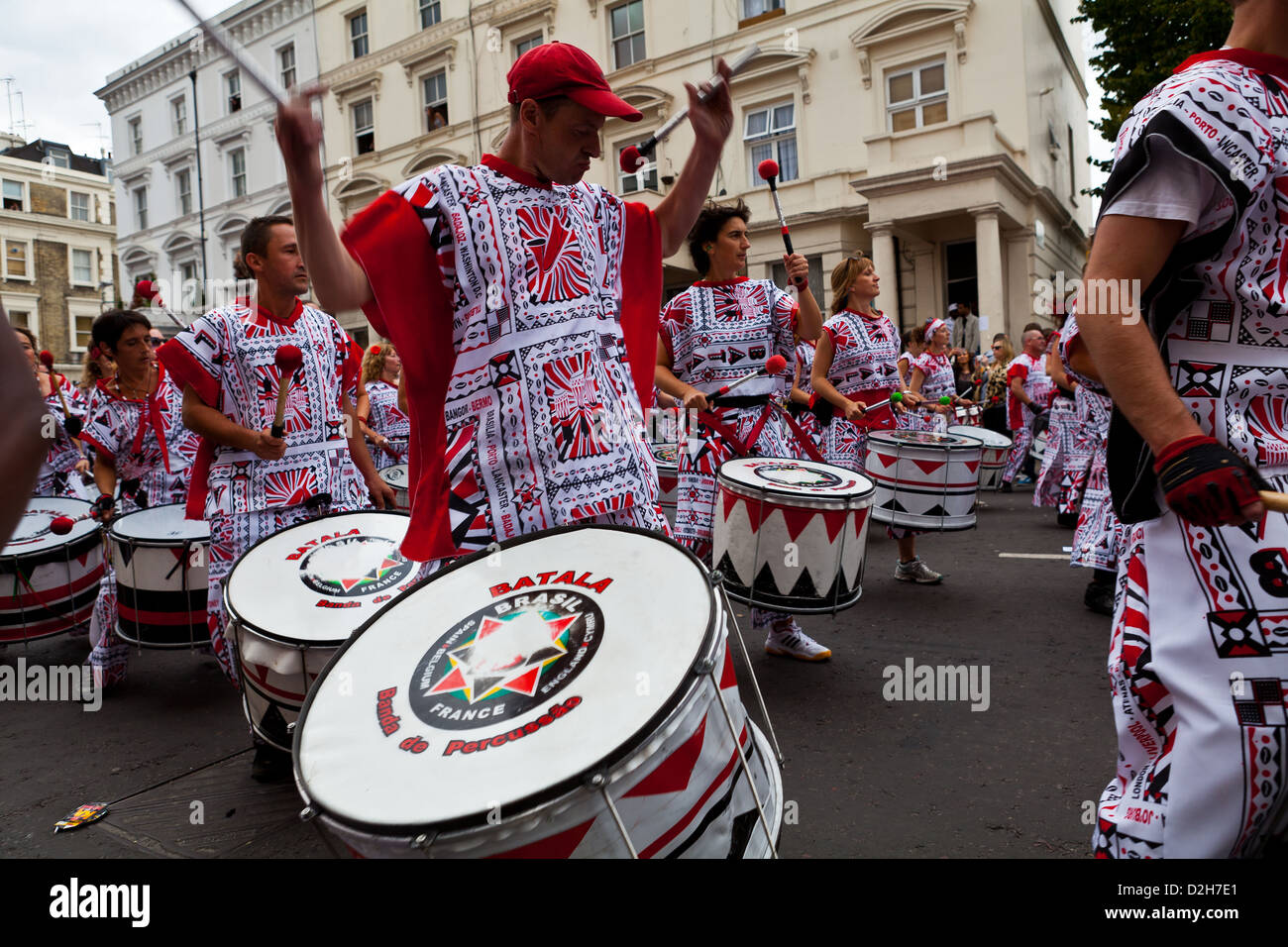 Trommler während der. Notting Hill Carnival 2011 Stockfoto