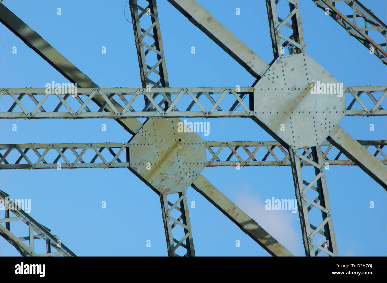 Landmark Kran am Ufer des Flusses Clyde in Glasgow, Schottland Stockfoto