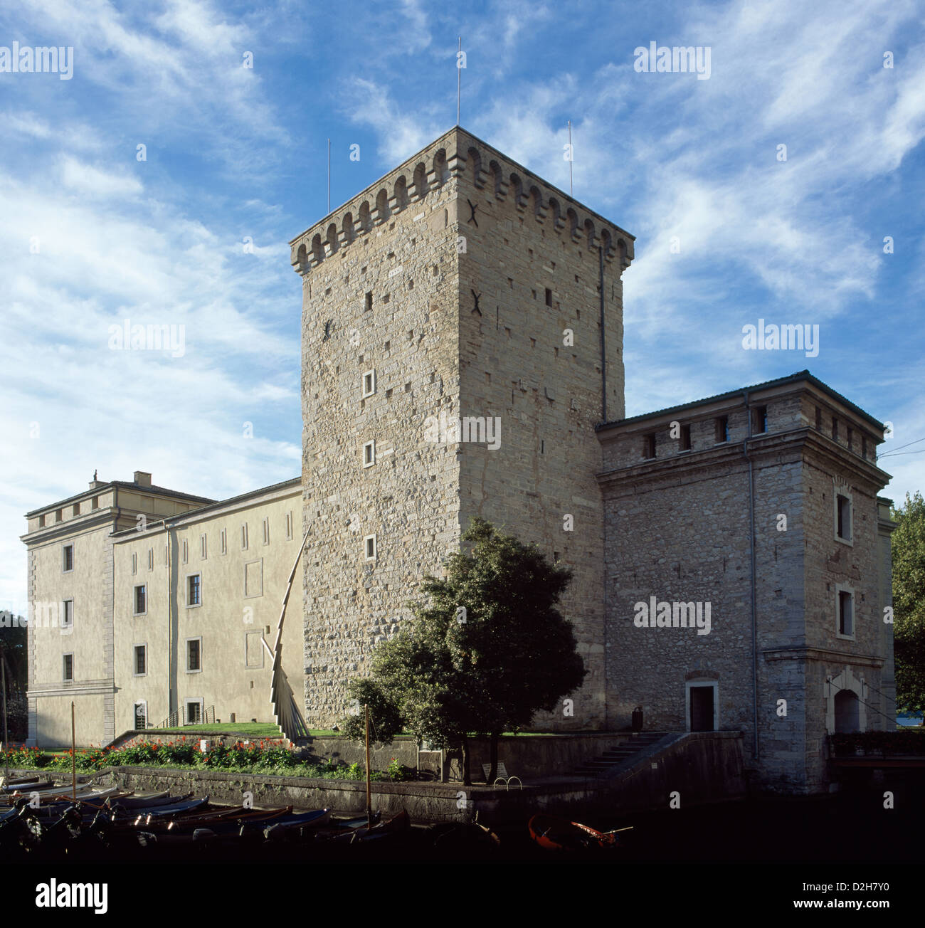 Riva del Garda, Italien, La Rocca, die Wasser Burg von Riva del Garda Stockfoto