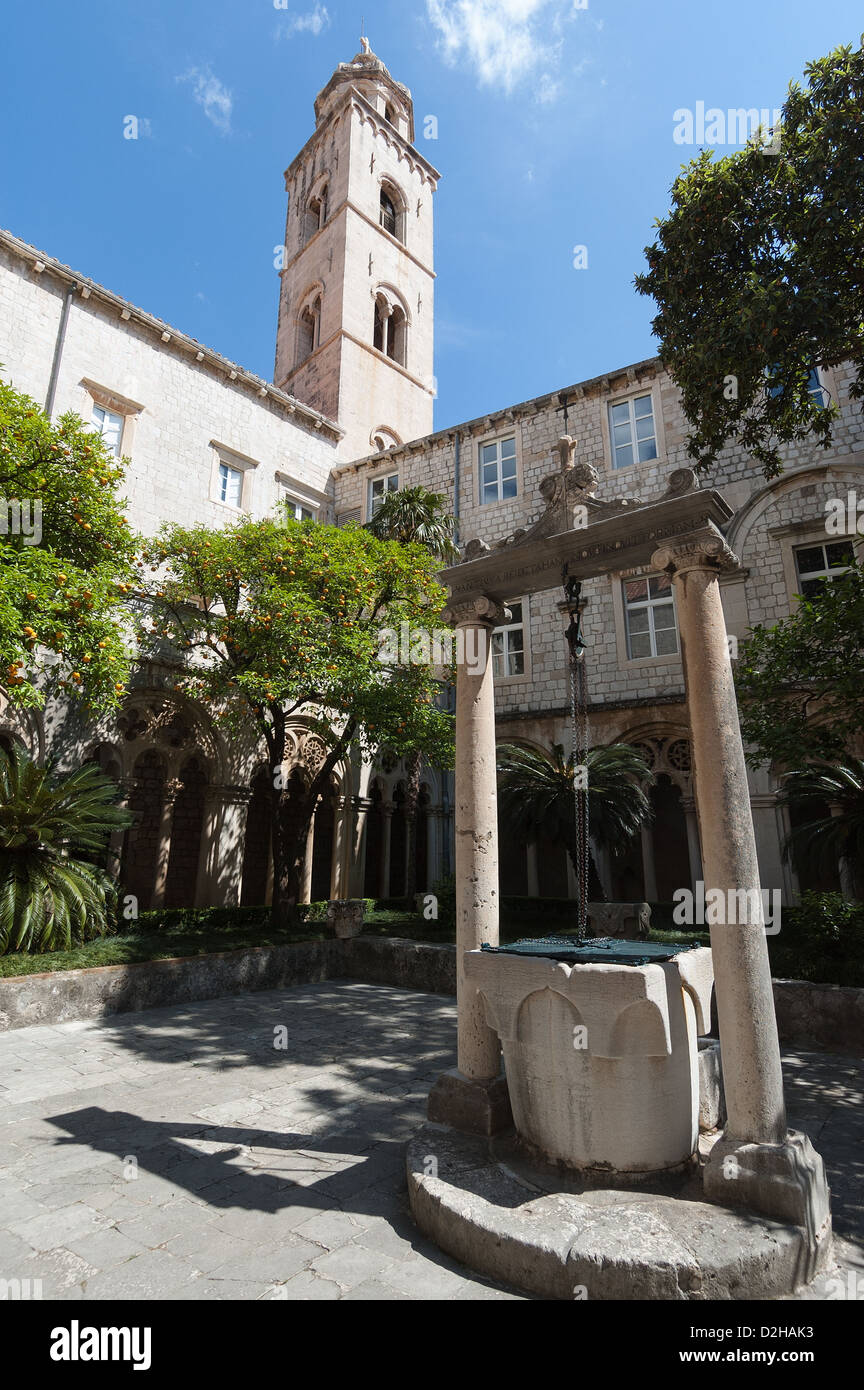 Elk192-3462v Kroatien, Dubrovnik, Dominikanerkloster, 14. c, Glockenturm Stockfoto