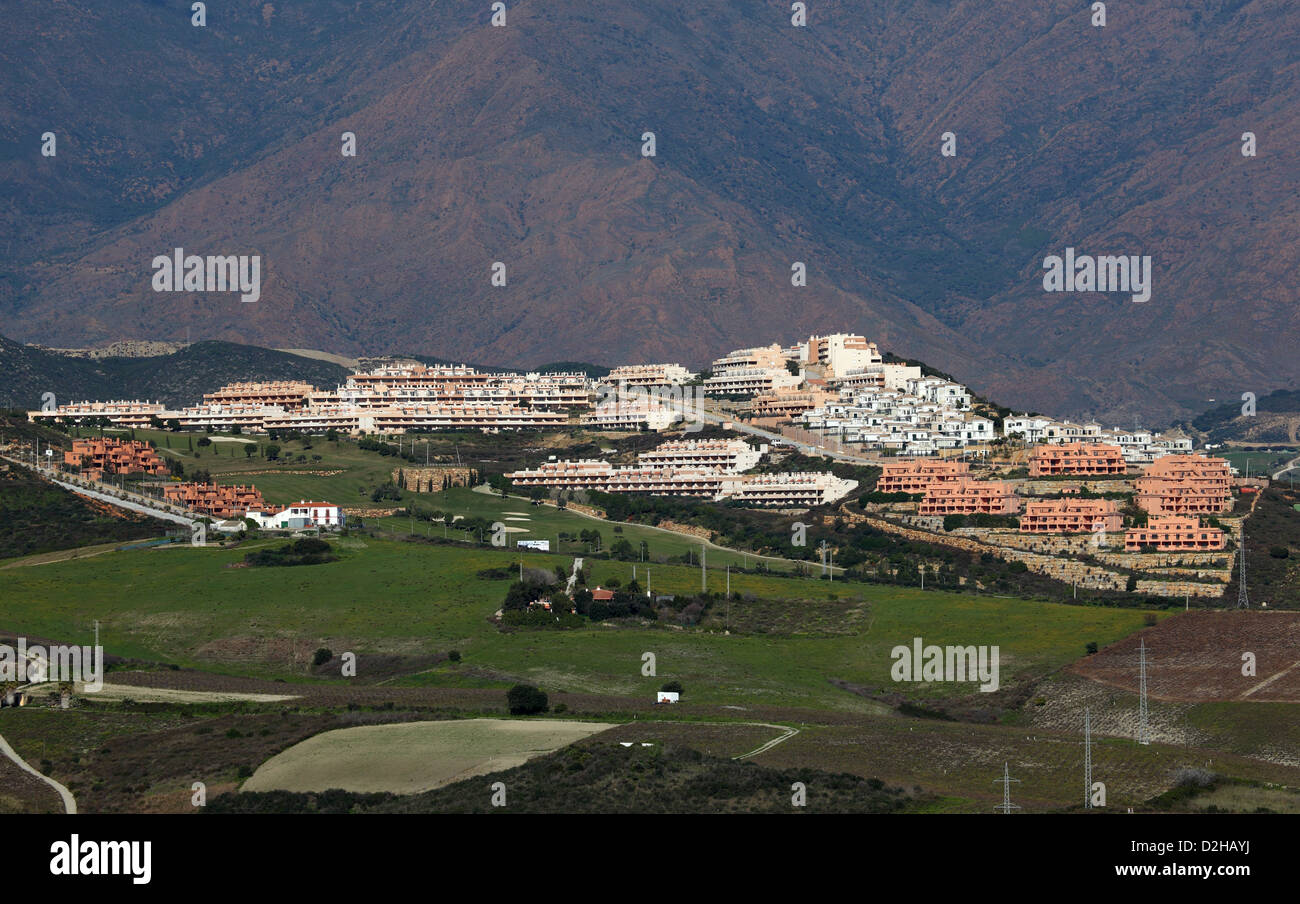 Urbanisierung an der Costa Del Sol, Andalusien, Spanien Stockfoto