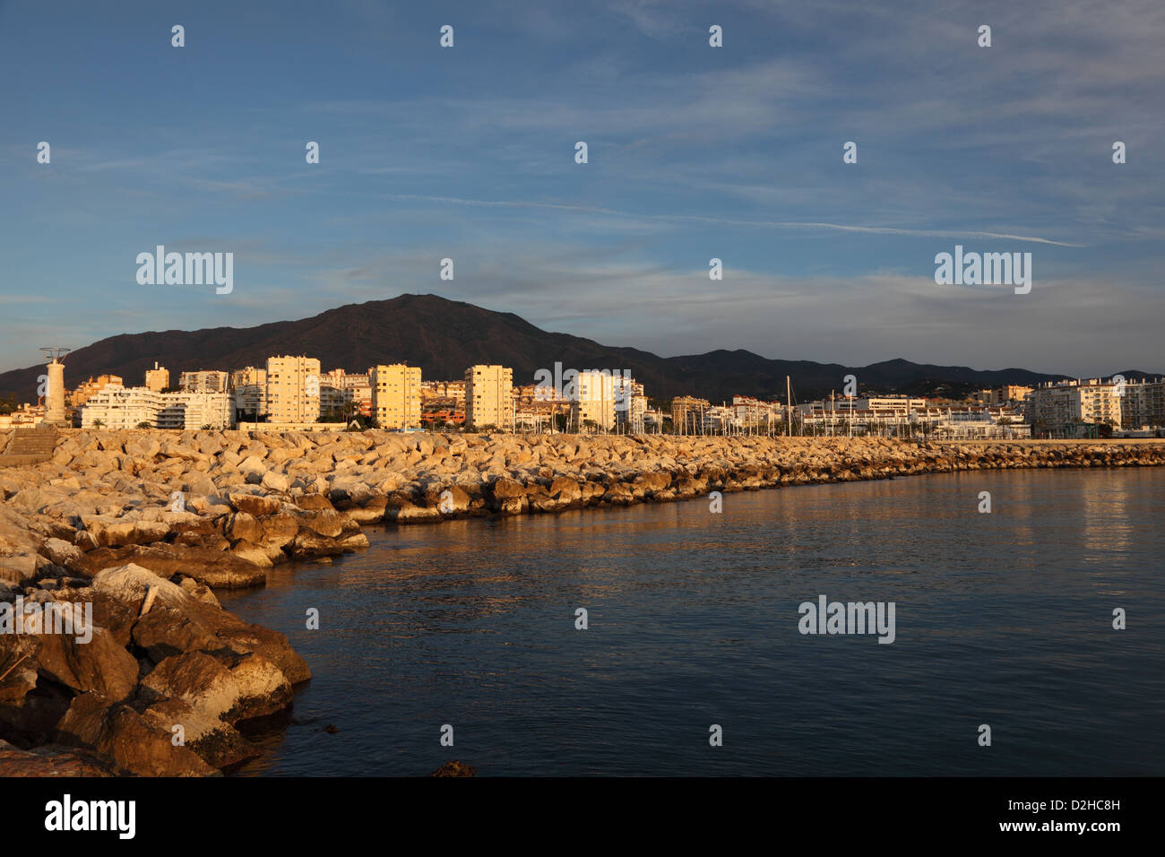 Hafen von Estepona, Costa Del Sol, Andalusien Spanien Stockfoto