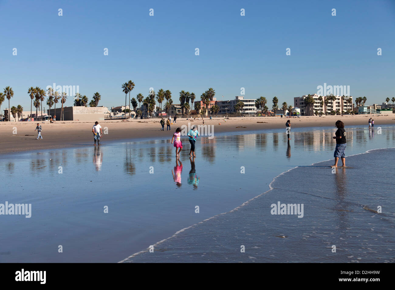 am Strand von Venice Beach, Los Angeles, California, Vereinigte Staaten von Amerika, USA Stockfoto