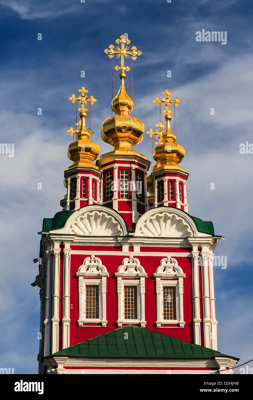 Kirche in das Nowodewitschi-Kloster Stockfoto