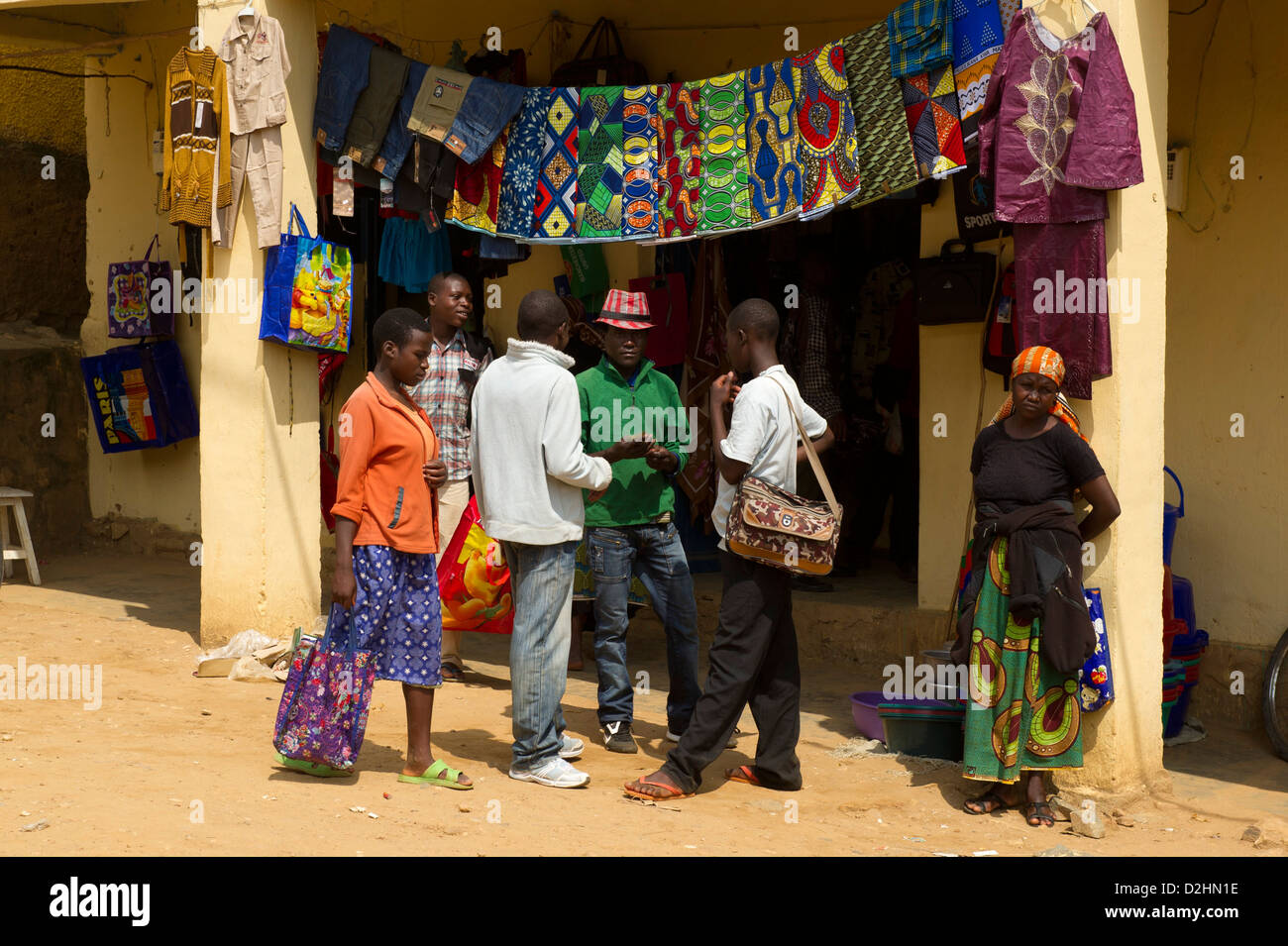 Shop, Ngororero, Ruanda Stockfoto