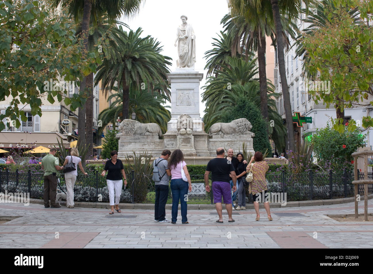 Korsika: Ajaccio - Statue von Napoleon Stockfoto