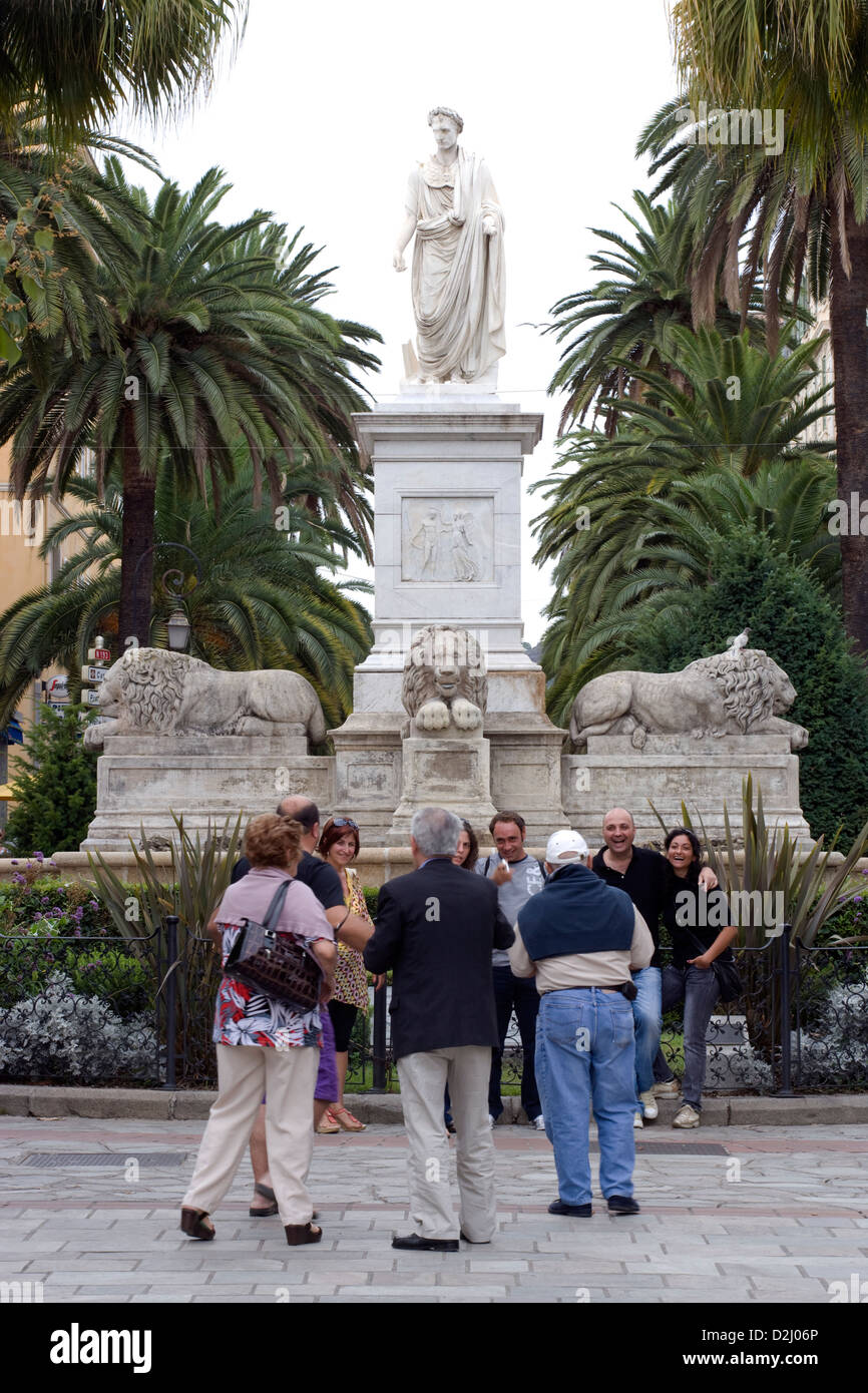 Korsika: Ajaccio - Statue von Napoleon Stockfoto