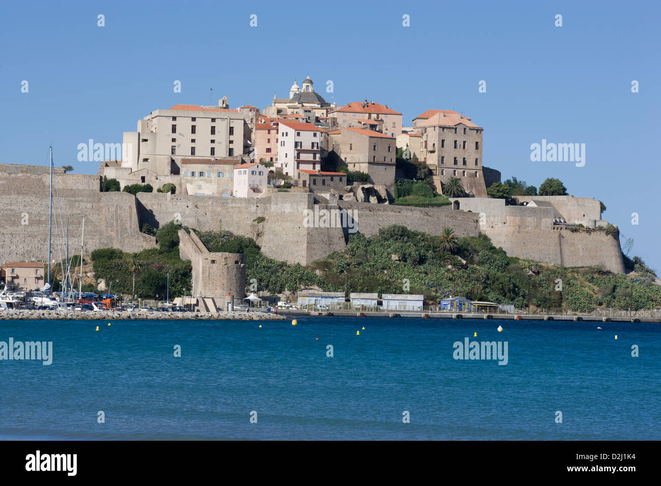 Korsika: Calvi Zitadelle Stockfoto