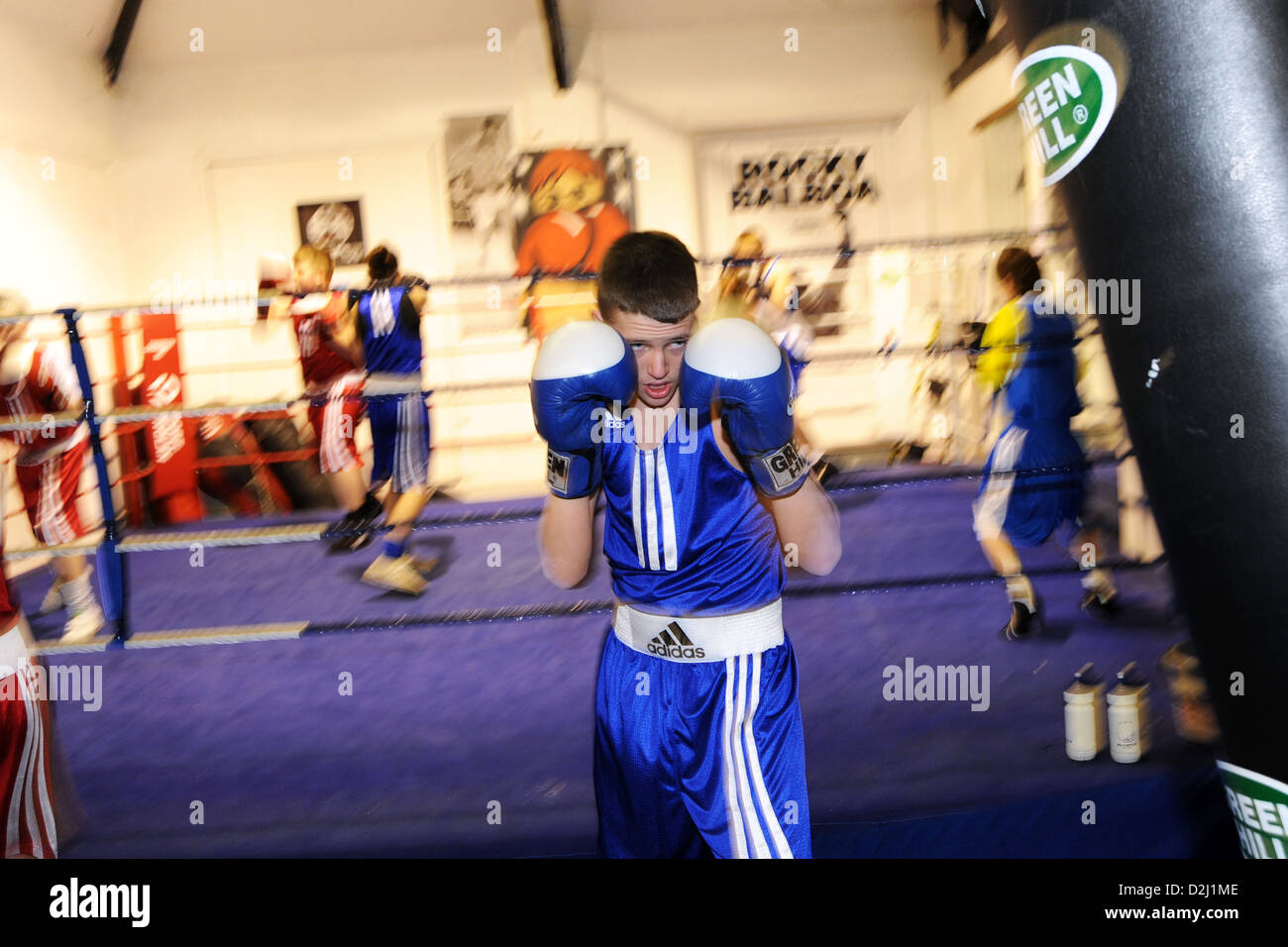 Boxing Club South Yorkshire UK Stockfoto