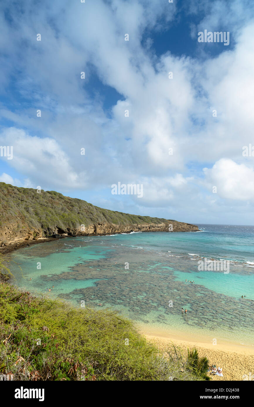 Hanauma Bay, Oahu, Hawaii, USA Stockfoto