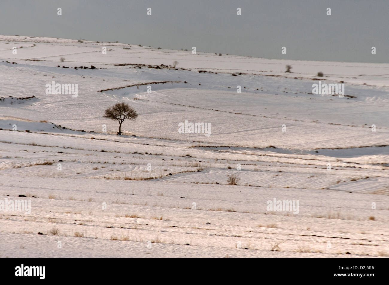 Winterlandschaften in Kappadokien, Nevsehir, Türkei Stockfoto
