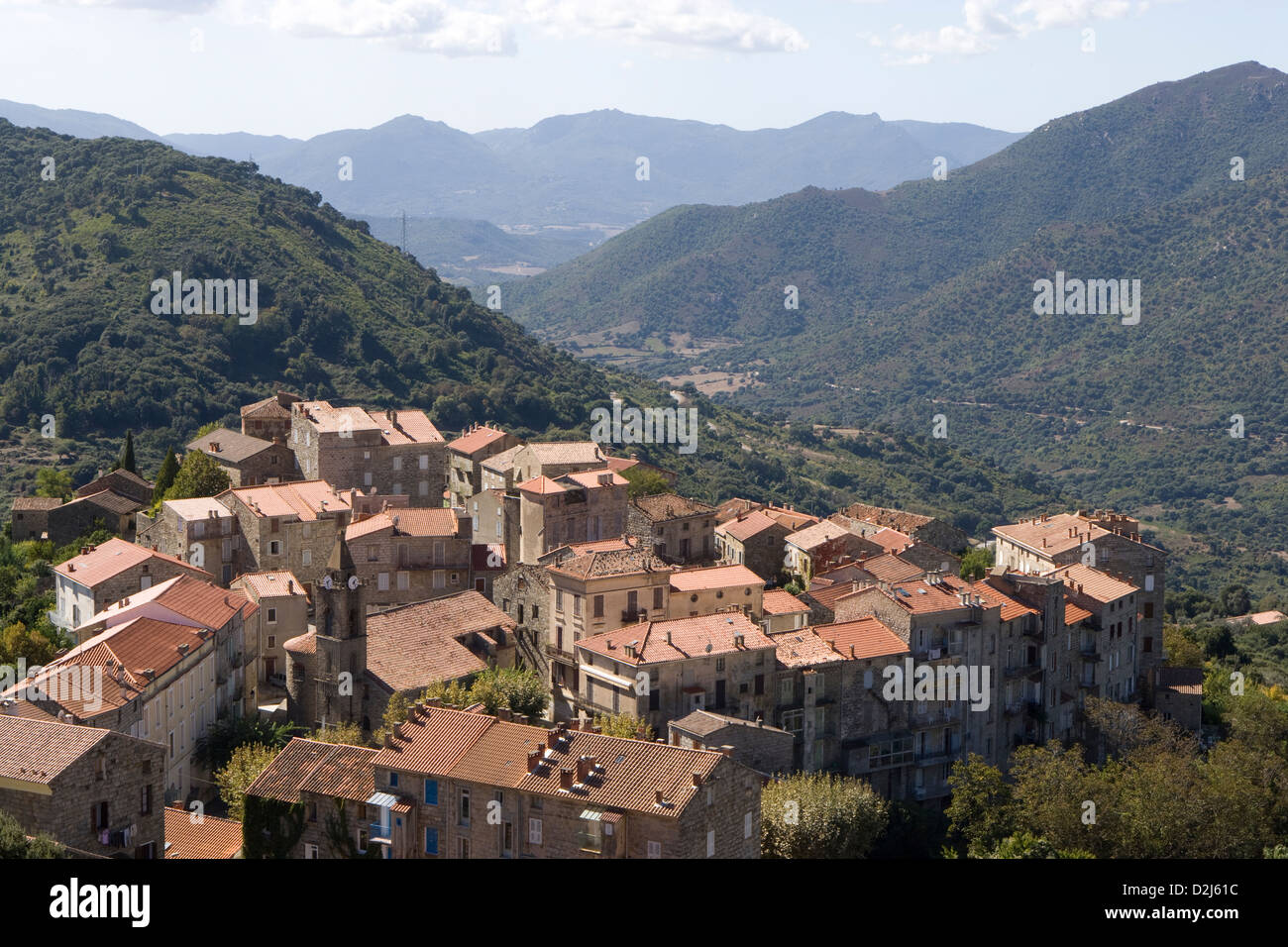 Korsika: Alta Rocca - Ste Lucie de Tallano Stockfoto