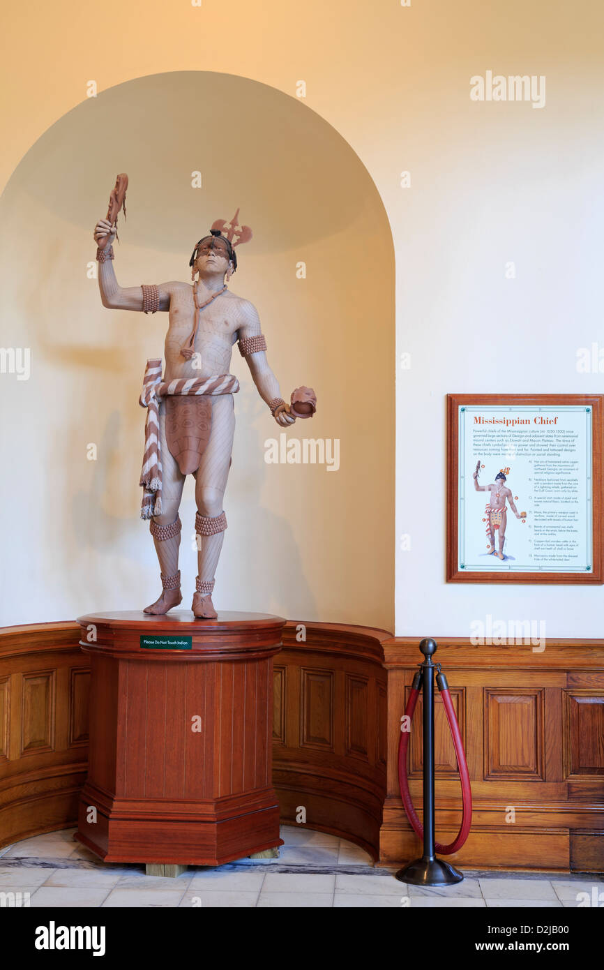Mississippi-Chef in der Georgia State Capitol, Atlanta, Georgia, USA Stockfoto
