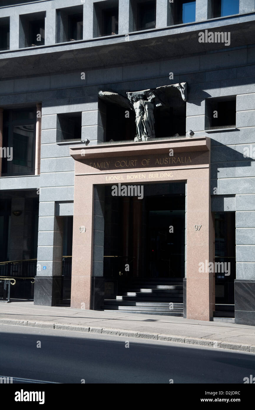 Eingang zum Lionel Bowen Bau 97-99 Goulburn Street, Sydney NSW 2000 Stockfoto