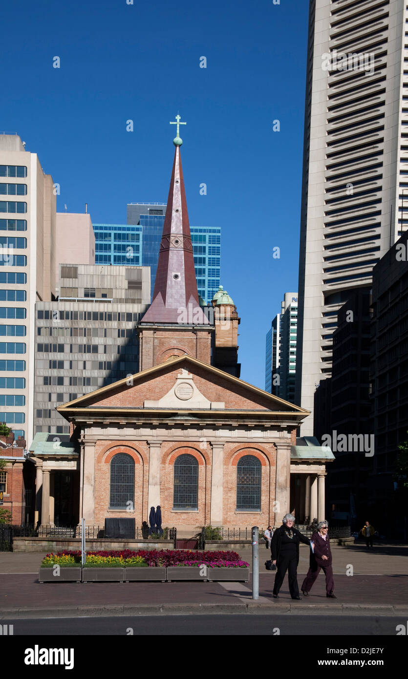 Sydneys ältesten Kirche St James errichtet 1824 Macquarie Street Sydney Australien Stockfoto