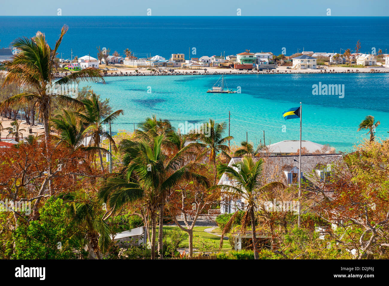 Bahamas, Eleuthera Insel des Governors Harbour Stockfoto