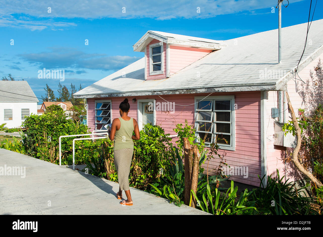 Bahamas, Eleuthera Insel, aktuelle Dorf Stockfoto