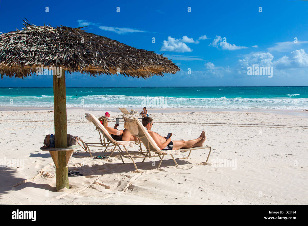 Bahamas, Harbor Island, Pink Sand beach Stockfoto
