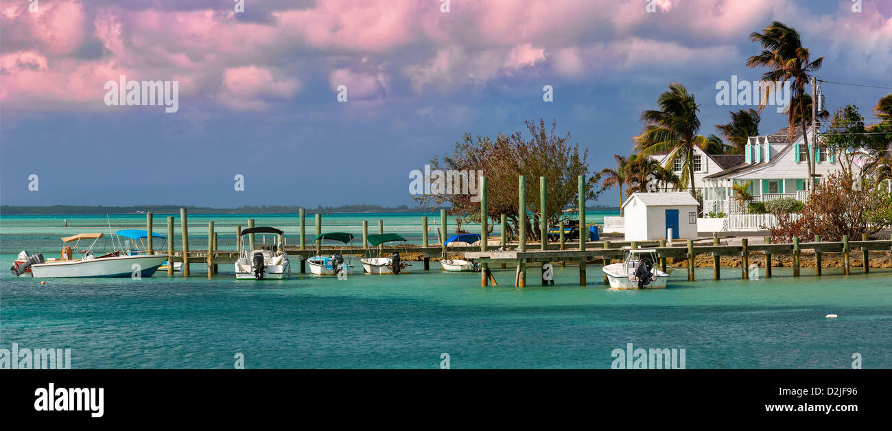 Bahamas, Harbor Island Dunmore Town Stockfoto