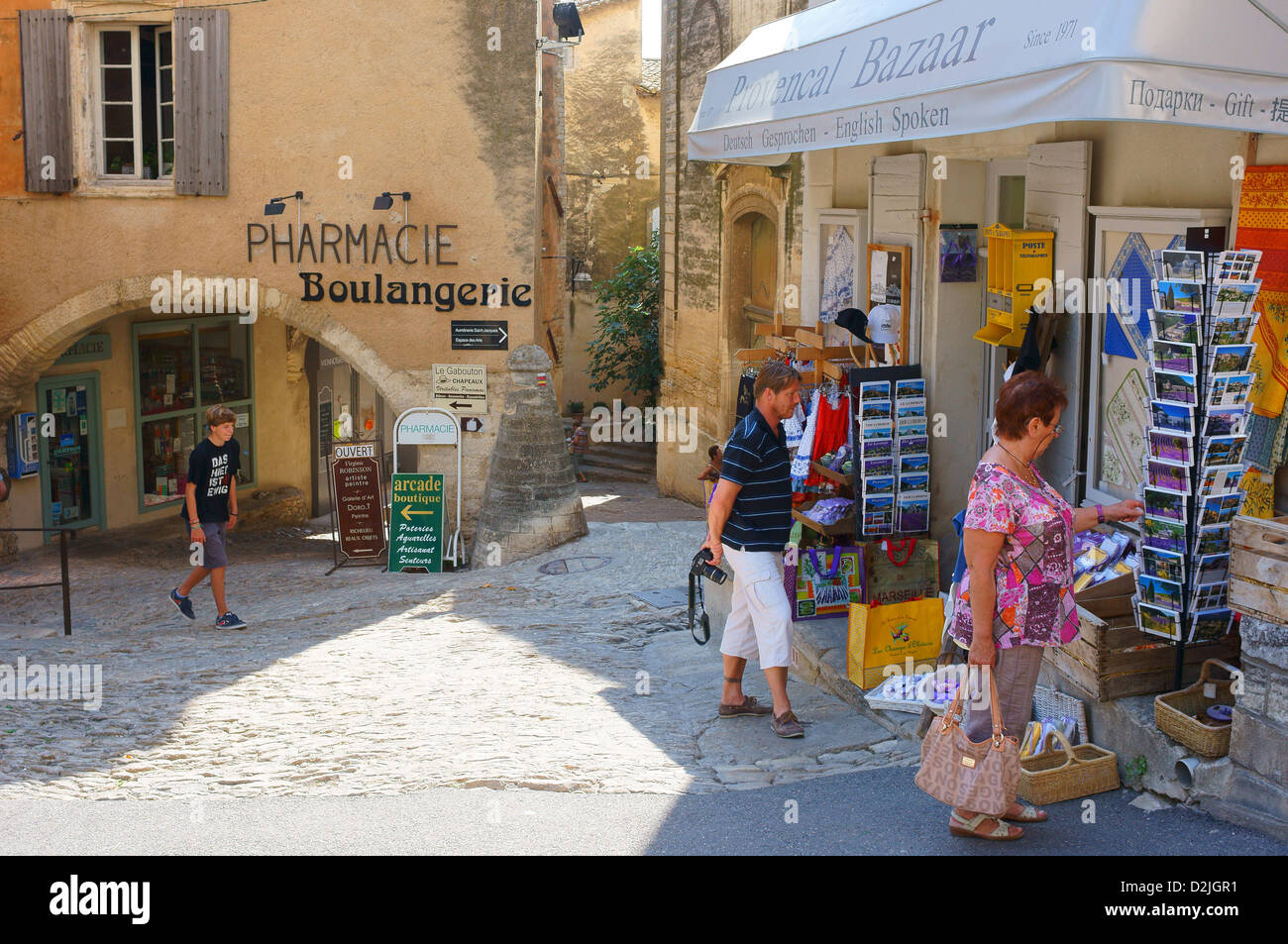 Dorf Gordes Vaucluse Provence Frankreich Stockfoto